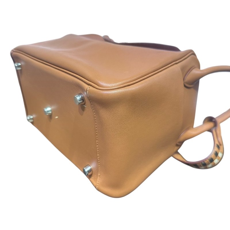 【美收精品】HERMES LINDY 26棕色拼接背帶C刻印 4-865-6