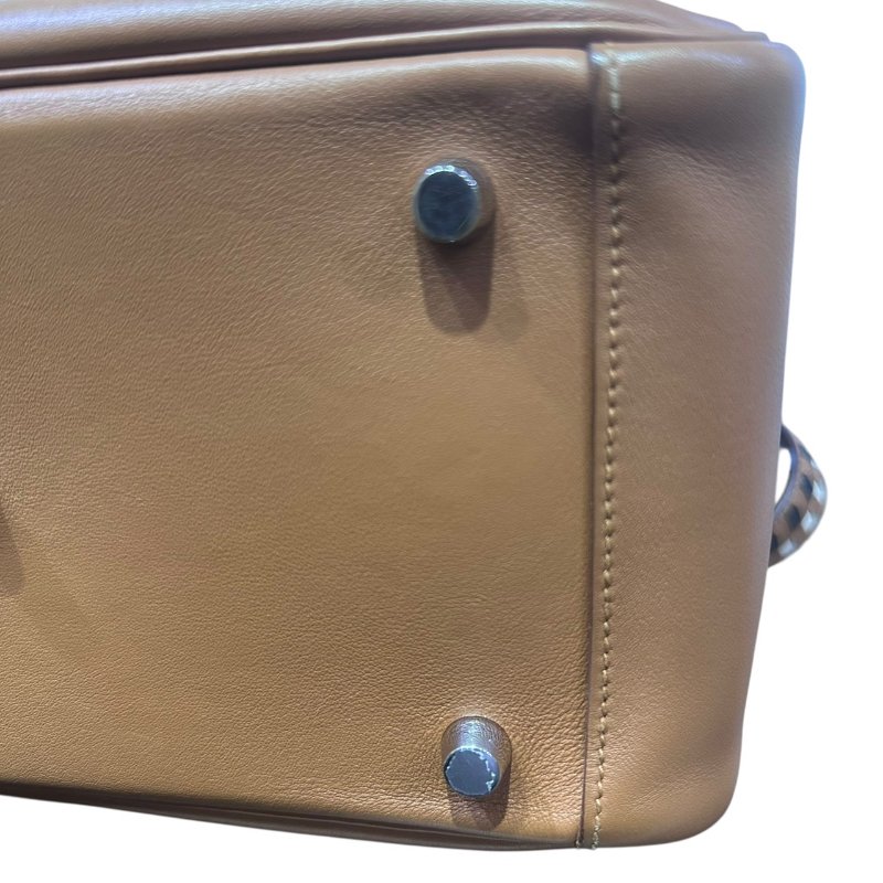 【美收精品】HERMES LINDY 26棕色拼接背帶C刻印 4-865-8