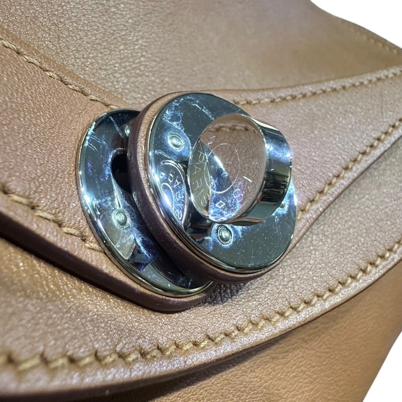 【美收精品】HERMES LINDY 26棕色拼接背帶C刻印 4-865-11