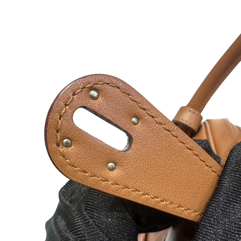 【美收精品】HERMES LINDY 26棕色拼接背帶C刻印 4-865-16