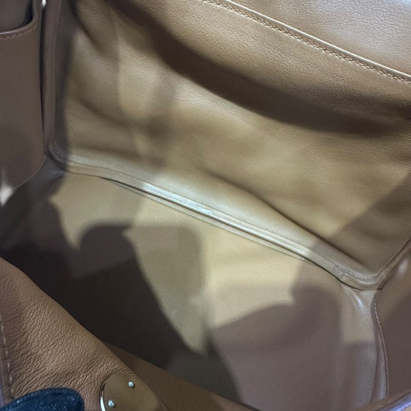 【美收精品】HERMES LINDY 26棕色拼接背帶C刻印 4-865-19