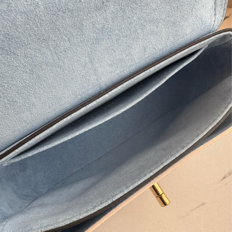 LV藍/白皮革雙層兩用包-24