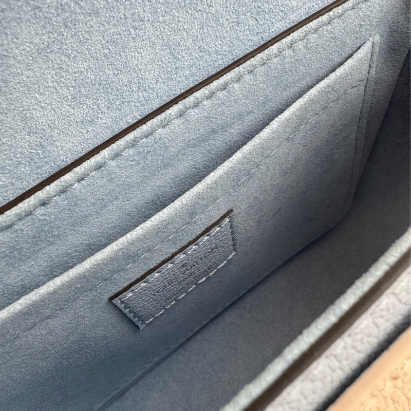 LV藍/白皮革雙層兩用包-26