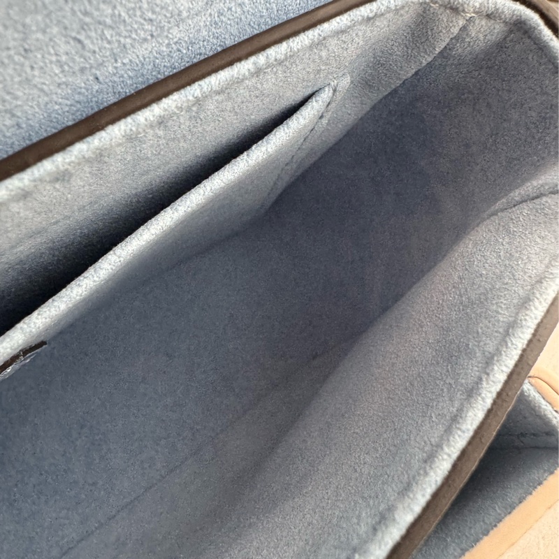 LV藍/白皮革雙層兩用包-28