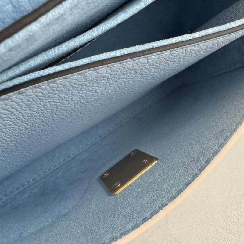 LV藍/白皮革雙層兩用包-29