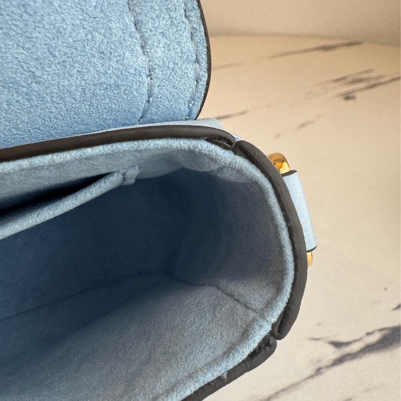 LV藍/白皮革雙層兩用包-31