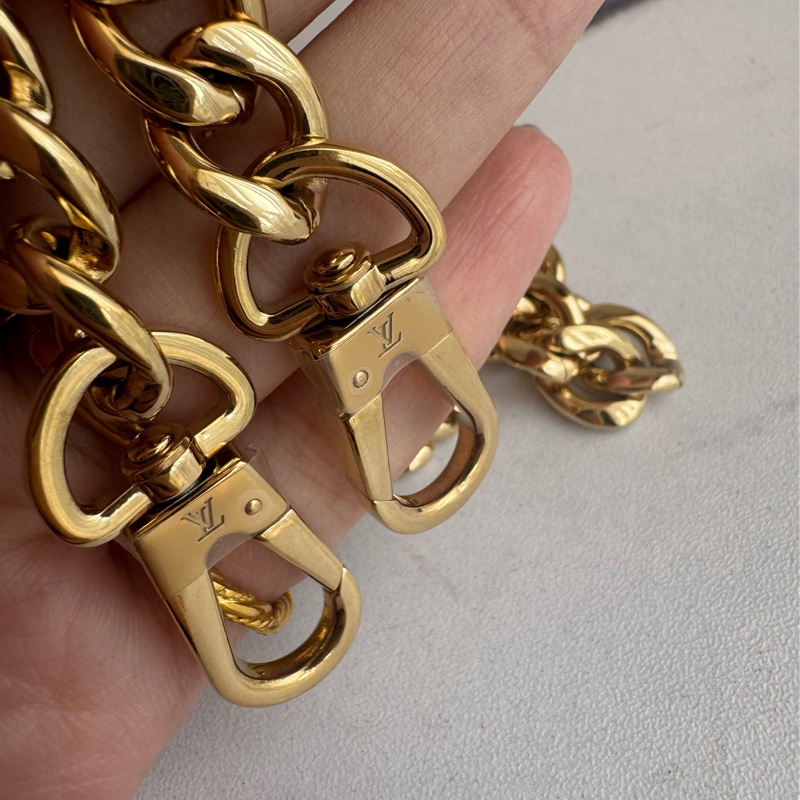 LV藍/白皮革雙層兩用包-36