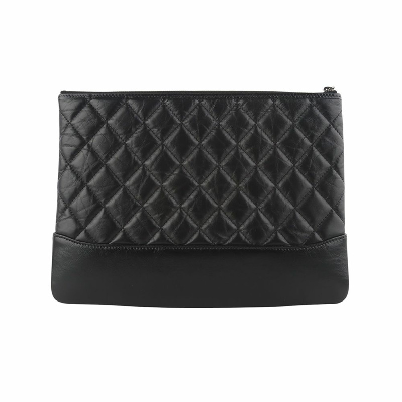 【包稅】CHANEL Gabrielle 手拿包 新款 中號 金色 34909-2