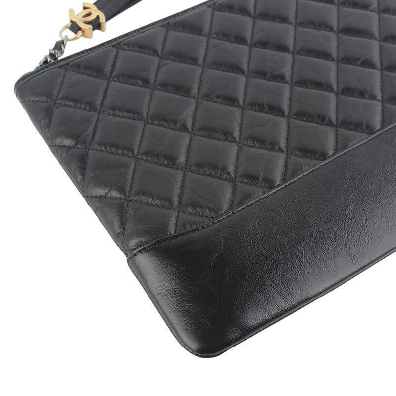 【包稅】CHANEL Gabrielle 手拿包 新款 中號 金色 34909-4