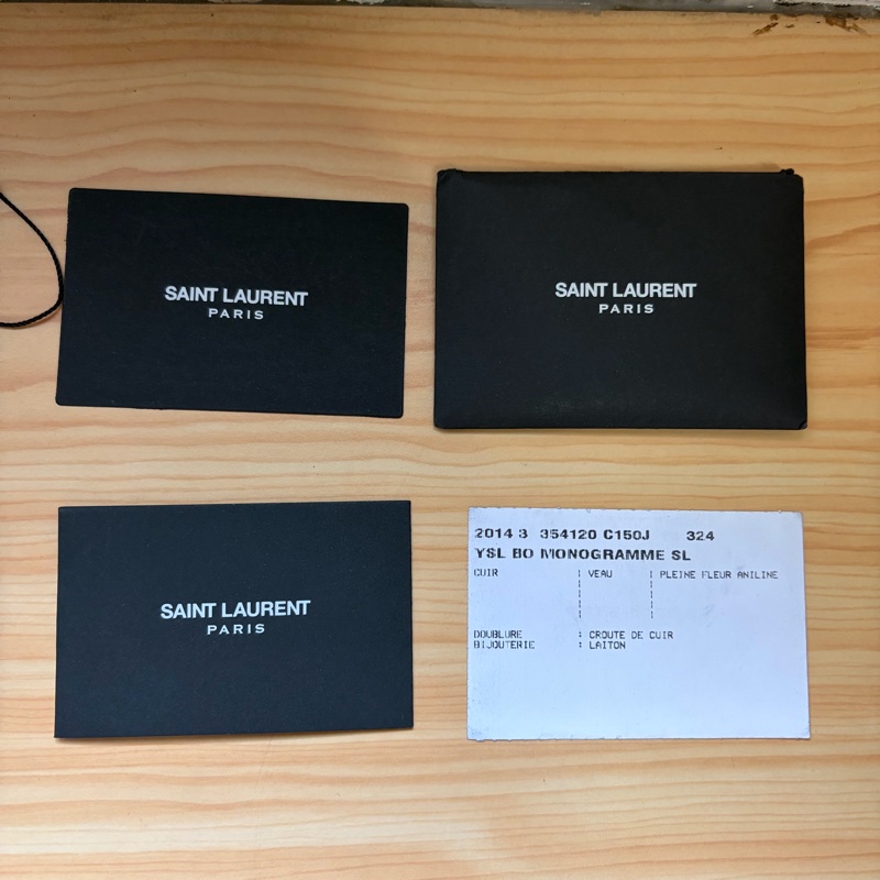 SAINT LAURENT(聖羅蘭) KATE Mini 流蘇 黑色  金扣 鏈帶 可斜背肩背-4