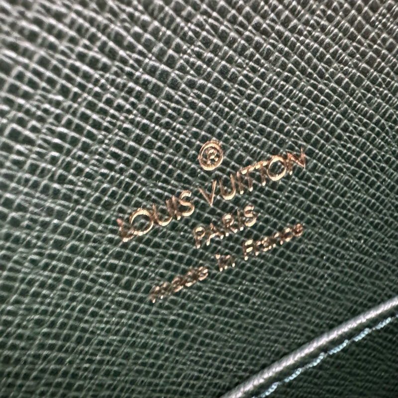 Louis Vuitton 綠色 全皮 公文包 手提包 大容量 公事包vintage 中古二手-24