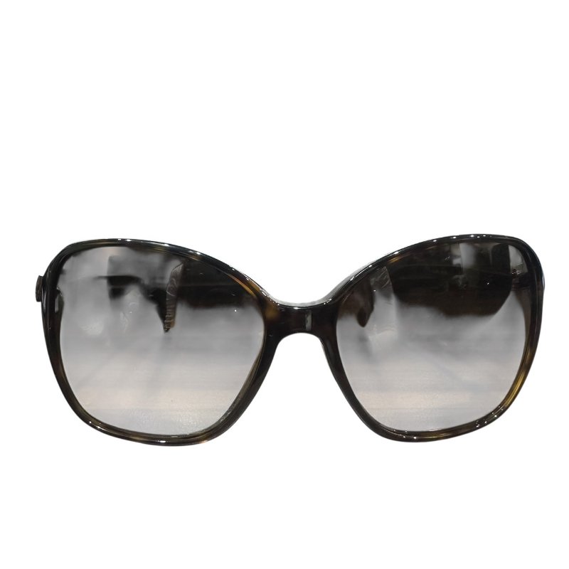 【美收精品】CHANEL咖啡色小蝴蝶結墨鏡 4-837-1