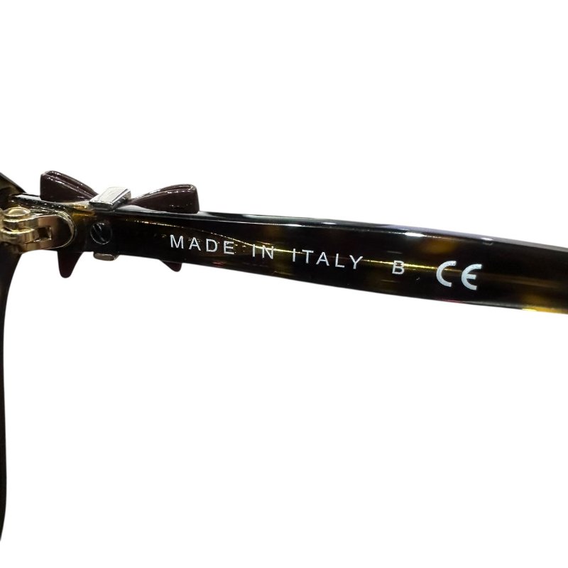 【美收精品】CHANEL咖啡色小蝴蝶結墨鏡 4-837-5