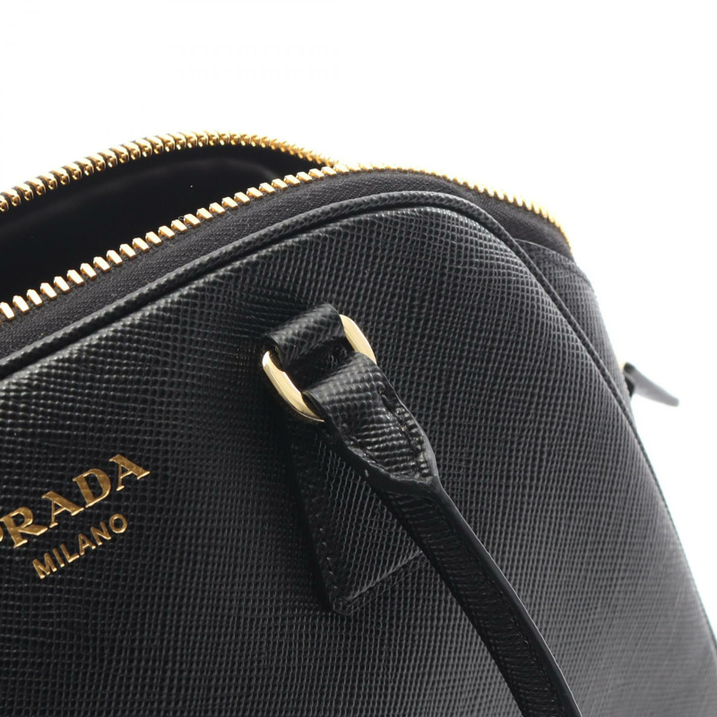 PRADA SAFFIANO CUIR 手提包 1BG537 皮革 黑色 二手 女士 logo-5
