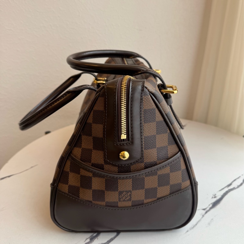 LV咖棋盤格手提包-2