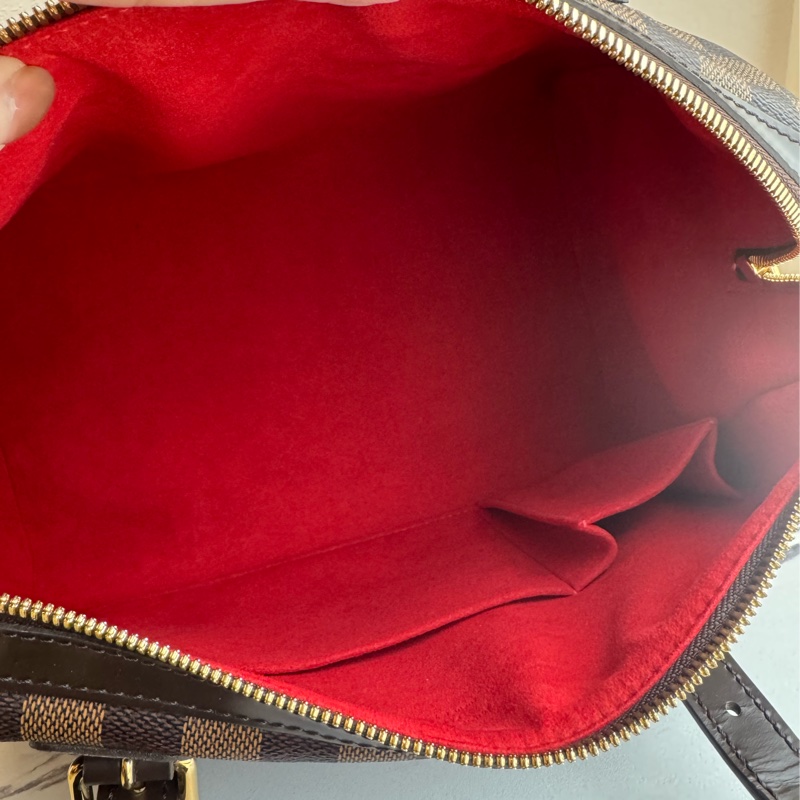 LV咖棋盤格手提包-30