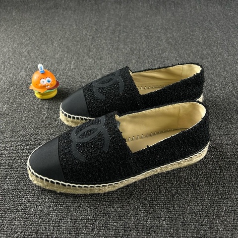 99新Chanel香奈兒黑色漁夫鞋 尺碼：38 無附件