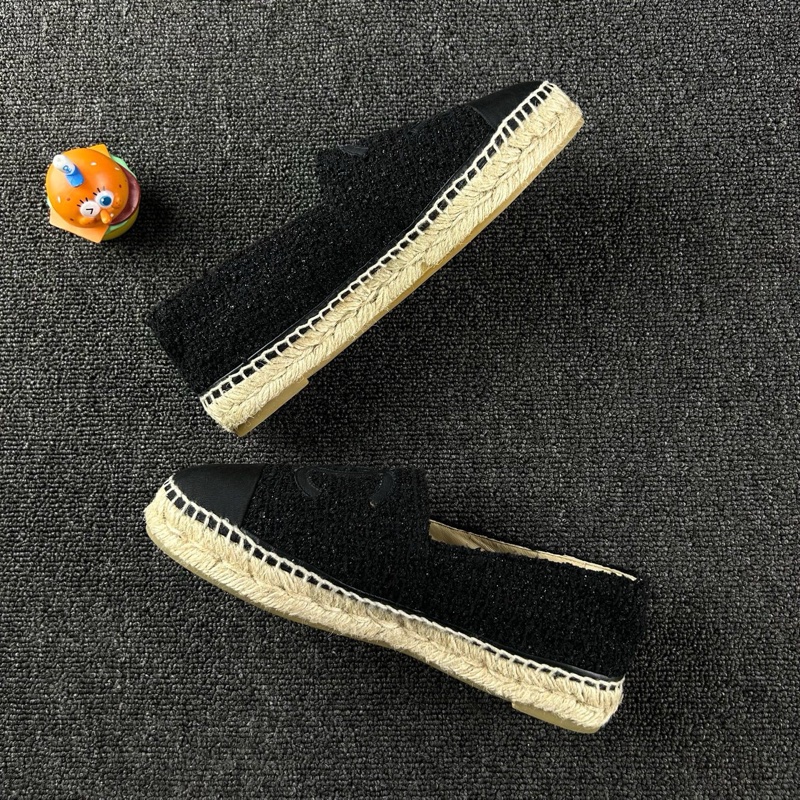 99新Chanel香奈兒黑色漁夫鞋 尺碼：38 無附件-2