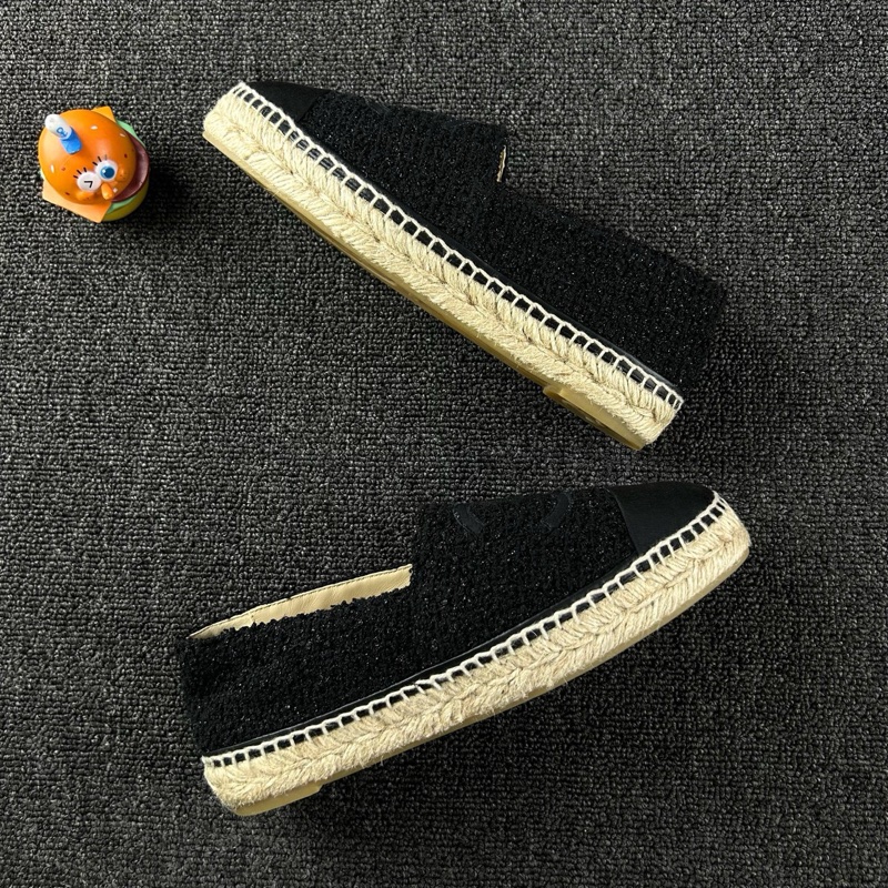 99新Chanel香奈兒黑色漁夫鞋 尺碼：38 無附件-3