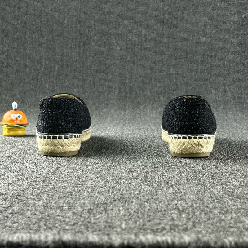 99新Chanel香奈兒黑色漁夫鞋 尺碼：38 無附件-4