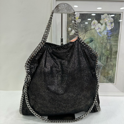 Stella McCartney Falabella 黑銀鏈條包手提單肩包 有說明書防塵袋 99新 尺寸33*9*32