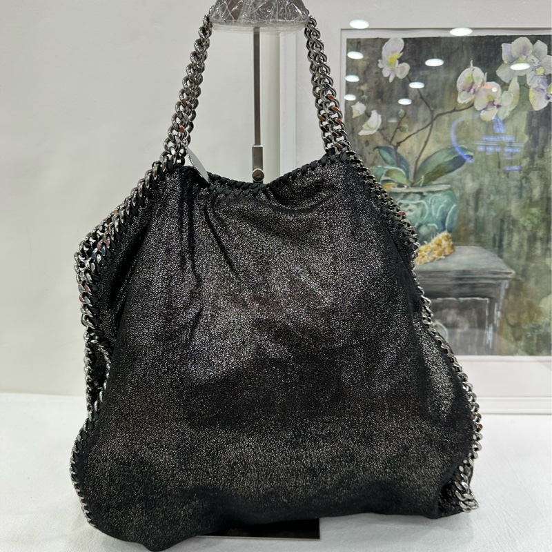Stella McCartney Falabella 黑銀鏈條包手提單肩包 有說明書防塵袋 99新 尺寸33*9*32-3
