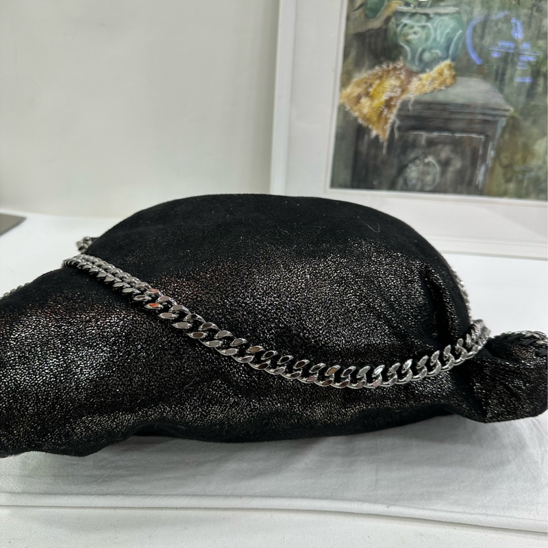 Stella McCartney Falabella 黑銀鏈條包手提單肩包 有說明書防塵袋 99新 尺寸33*9*32-4