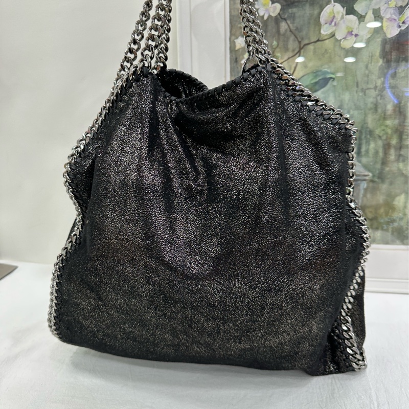 Stella McCartney Falabella 黑銀鏈條包手提單肩包 有說明書防塵袋 99新 尺寸33*9*32-5