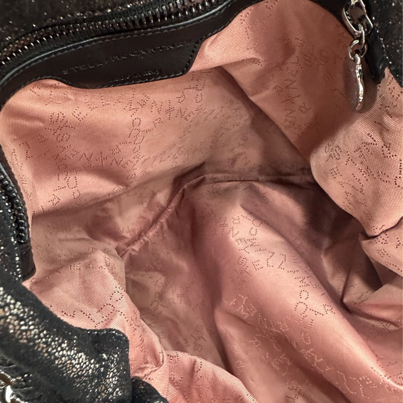 Stella McCartney Falabella 黑銀鏈條包手提單肩包 有說明書防塵袋 99新 尺寸33*9*32-7