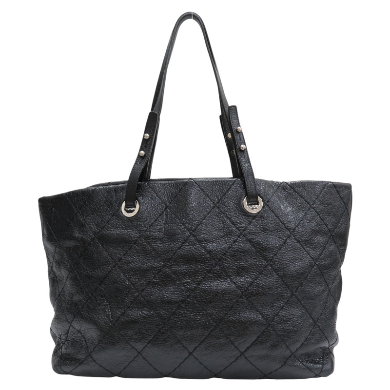 黑色 牛皮 On The Road 肩背包 銀釦【CHANEL 香奈兒】 A48019-1