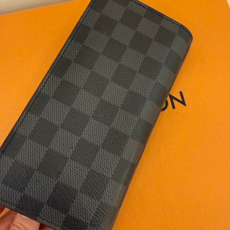 lv 黑棋盤長夾❤️-2