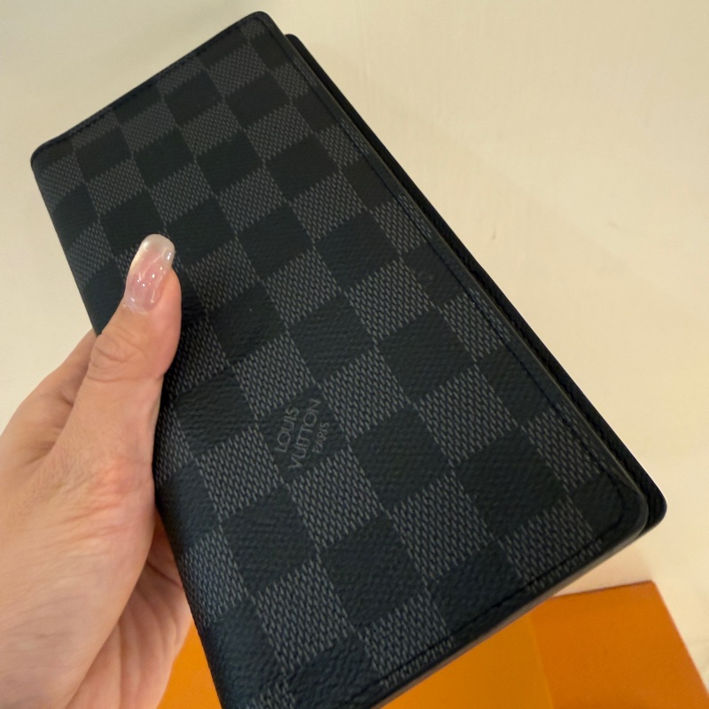 lv 黑棋盤長夾❤️-7