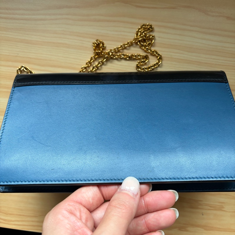 SS16絕版 Celine Pocket Large Flap on Chain WOC 信封鏈條包-23