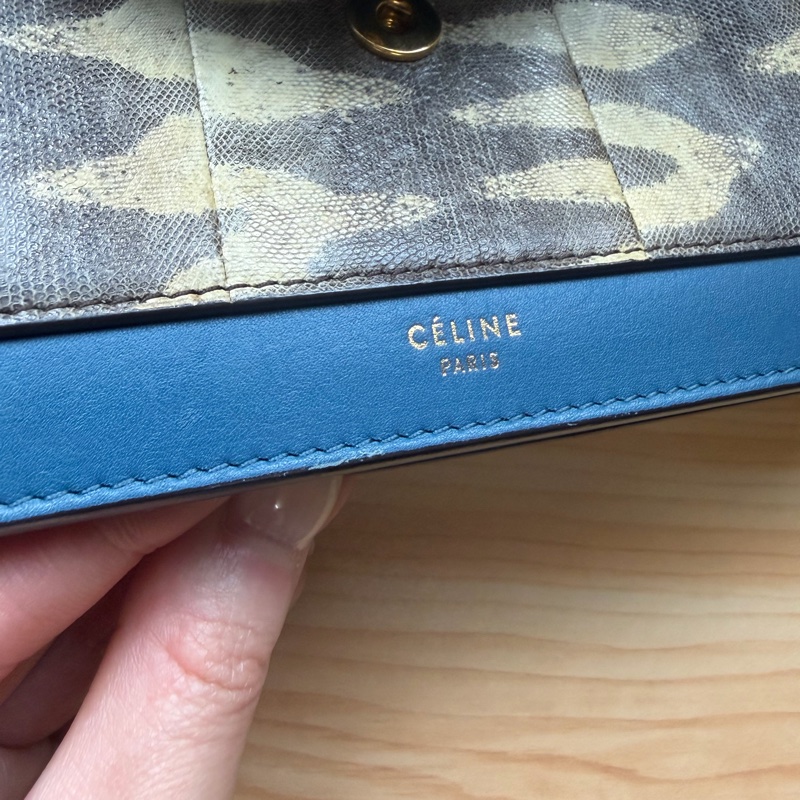 SS16絕版 Celine Pocket Large Flap on Chain WOC 信封鏈條包-25