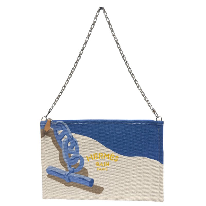 HERMES *自加鏈>送無品牌扣+無品牌鏈帶* Bain 豬鼻子🐽 肩背包-1