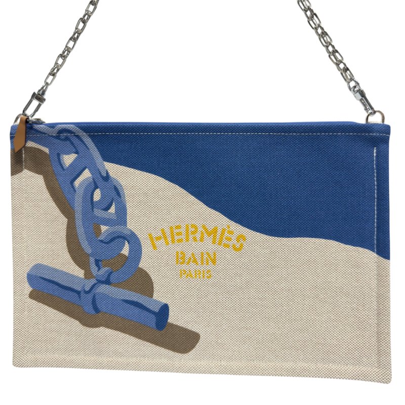 HERMES *自加鏈>送無品牌扣+無品牌鏈帶* Bain 豬鼻子🐽 肩背包-2