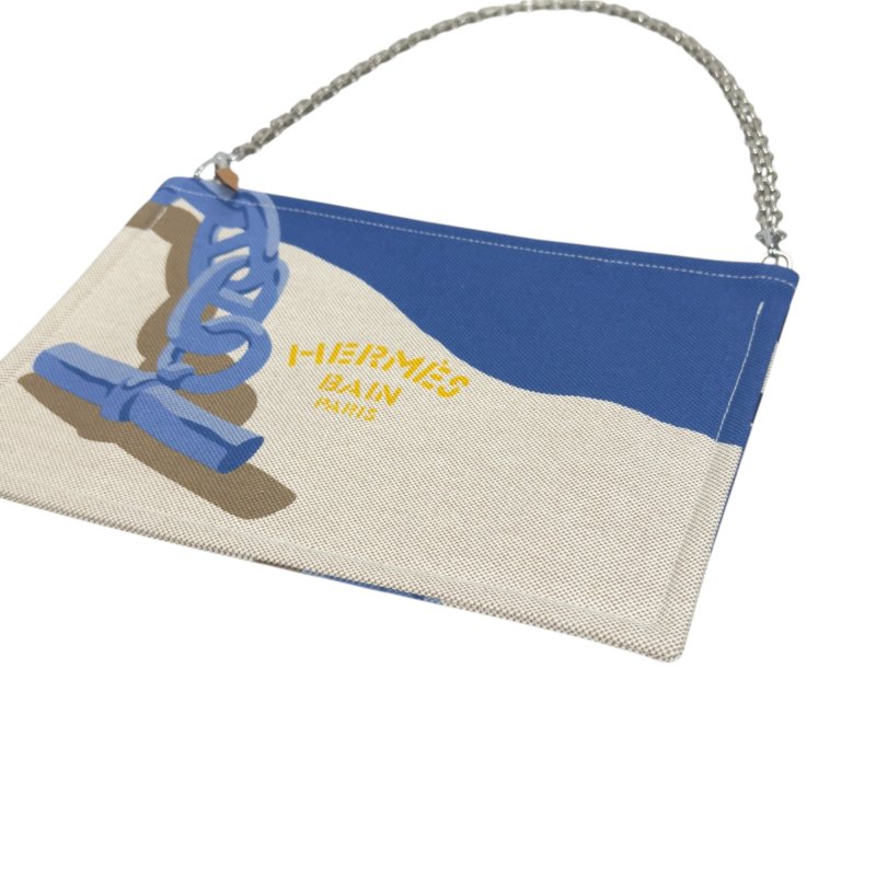 HERMES *自加鏈>送無品牌扣+無品牌鏈帶* Bain 豬鼻子🐽 肩背包-5