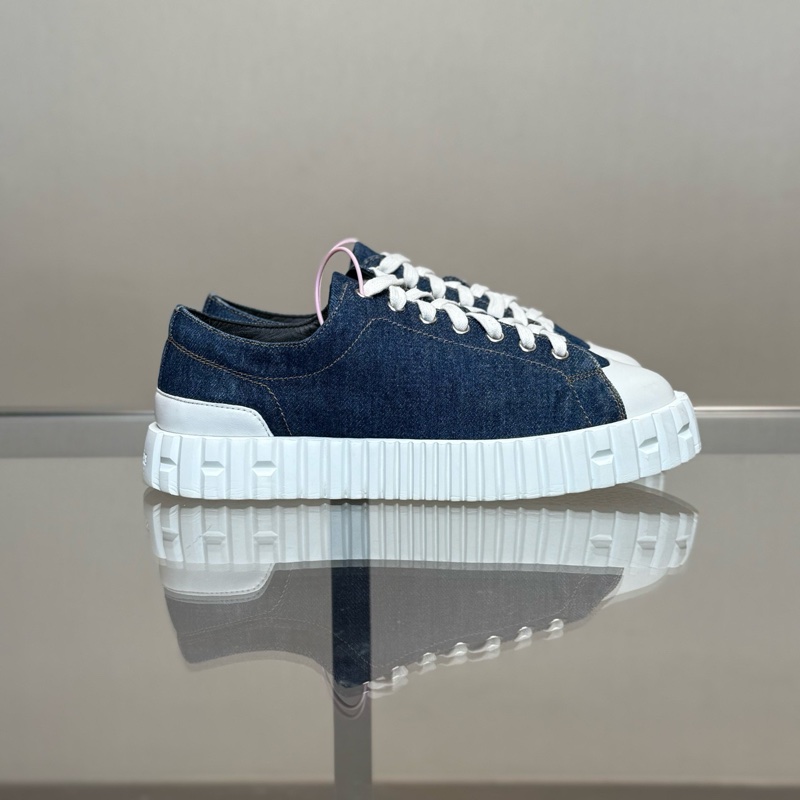 99新愛馬仕/Hermes 牛仔拼色餅乾鞋 尺碼/37.5碼 無附件一-2