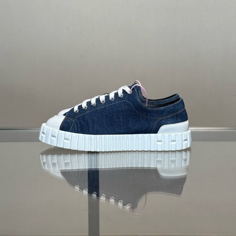 99新愛馬仕/Hermes 牛仔拼色餅乾鞋 尺碼/37.5碼 無附件一-4