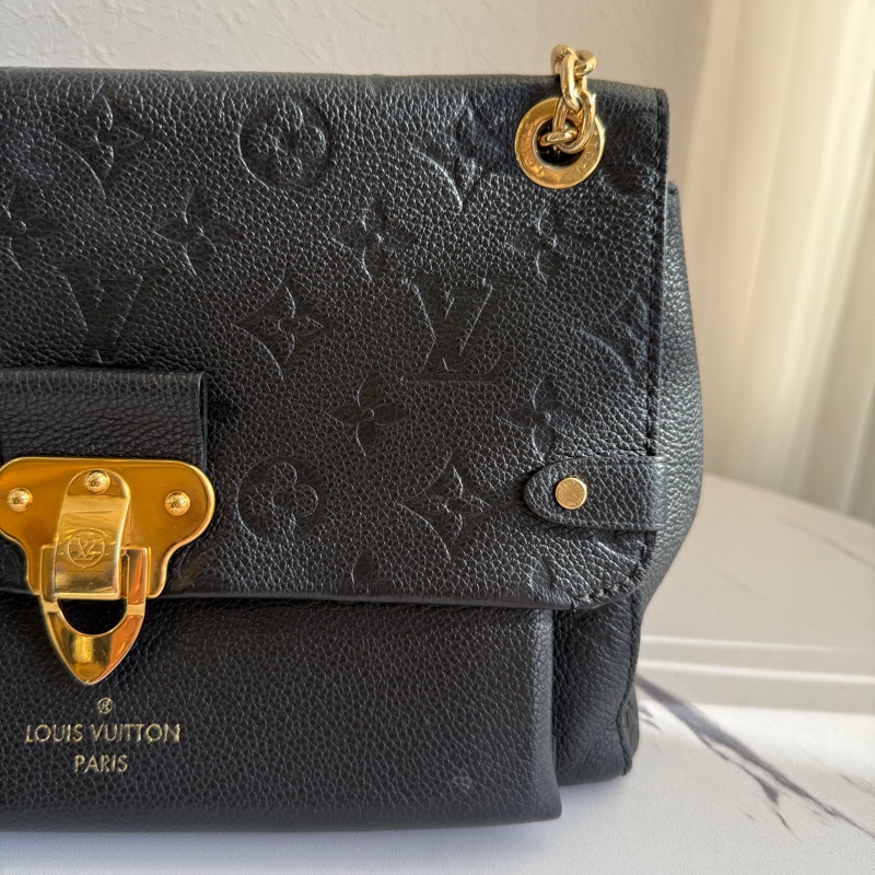 lv 全真皮黑壓紋 超美專櫃十幾萬 vavin-3