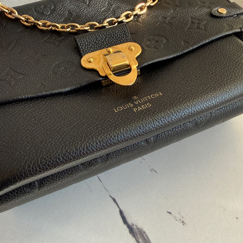 lv 全真皮黑壓紋 超美專櫃十幾萬 vavin-17