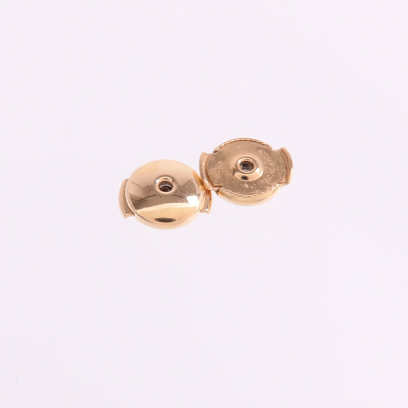 HERMES 18K玫瑰金Gambade H Earrings鑽石耳環-4