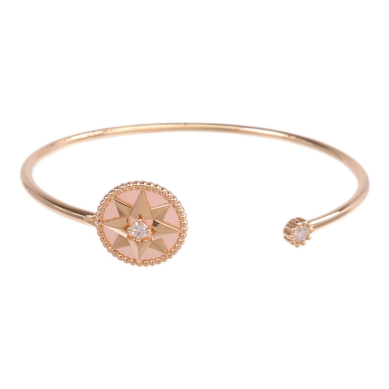 Dior 18K玫瑰金Rose des Vents Bracelet鑽石手鐲-0