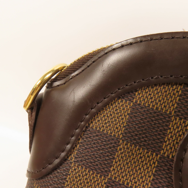LOUIS VUITTON Damier Trevi金扣手挽肩背兩用袋棕色-17