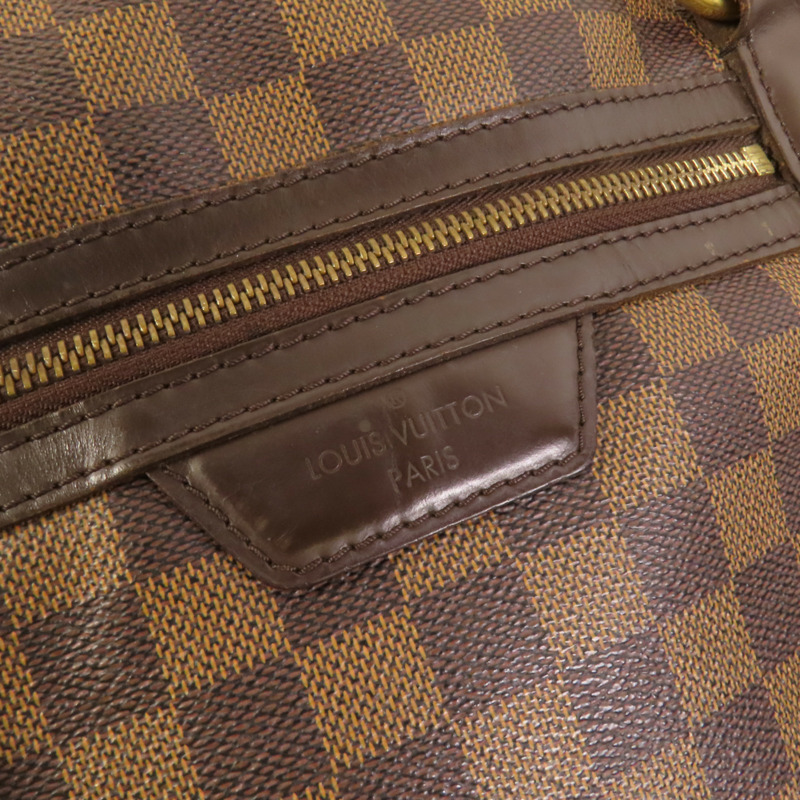 LOUIS VUITTON Damier Evora MM金扣手挽肩背兩用袋-6