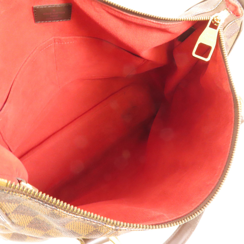 LOUIS VUITTON Damier Evora MM金扣手挽肩背兩用袋-7