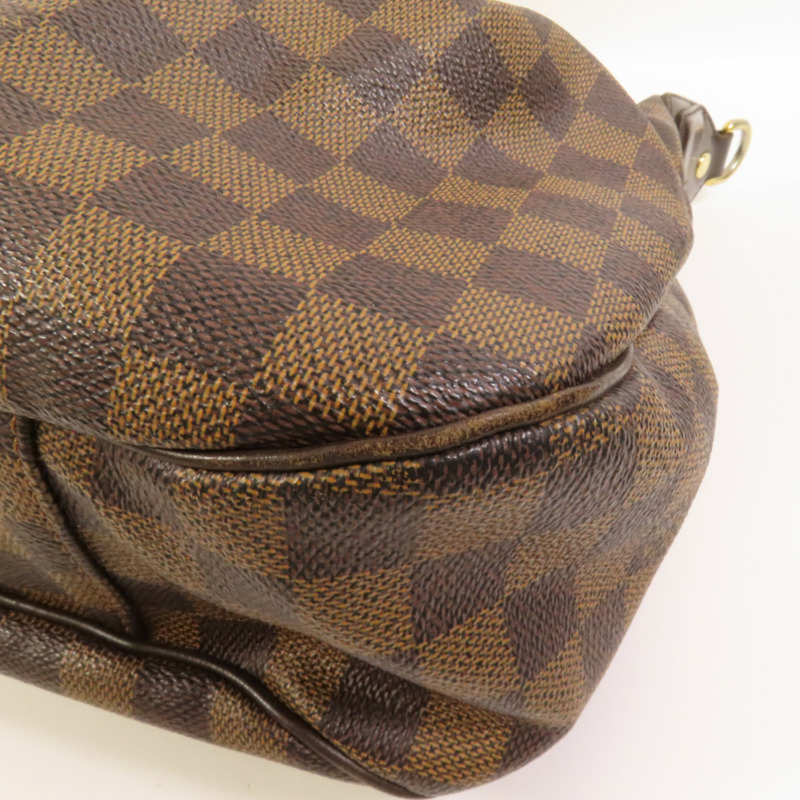 LOUIS VUITTON Damier Evora MM金扣手挽肩背兩用袋-11