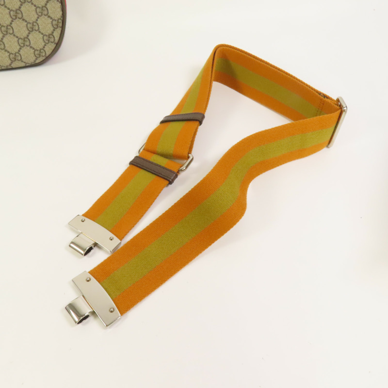 GUCCI 塗層帆布Attache銀扣手挽肩背兩用袋-9