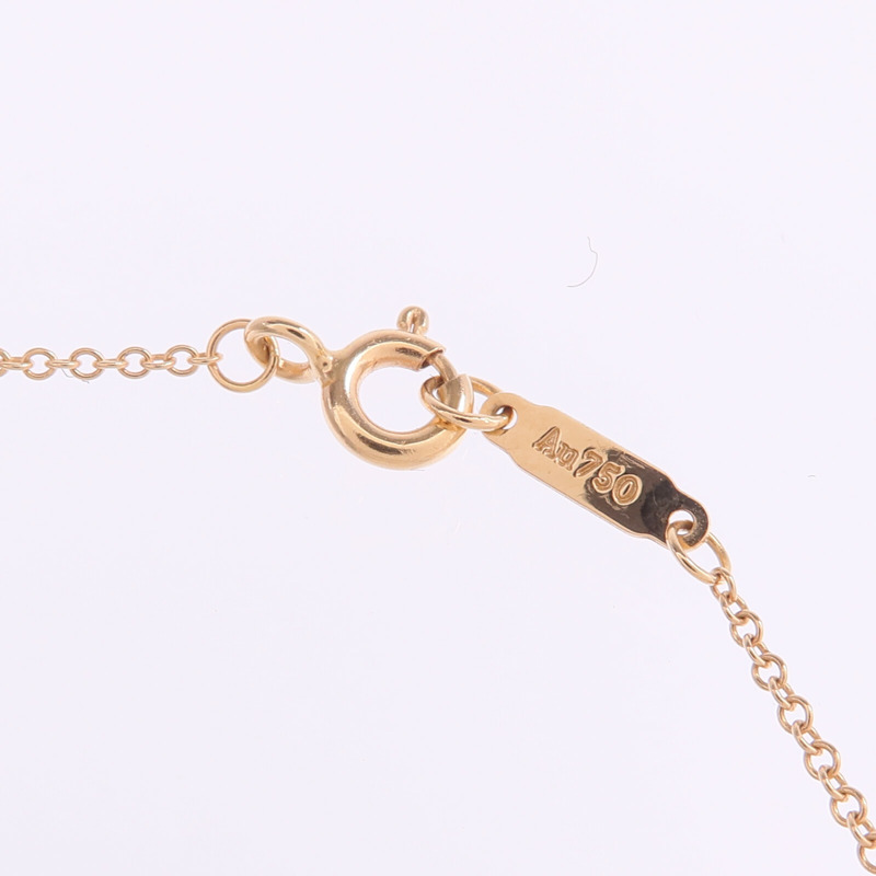 TIFFANY＆CO 18K玫瑰金Heart Pendant鑽石項鍊-4