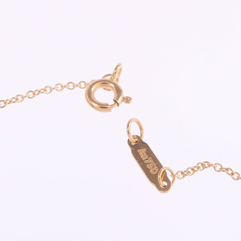 TIFFANY＆CO 18K玫瑰金Heart Pendant鑽石項鍊-5